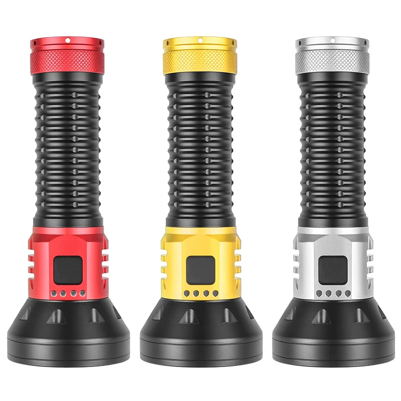 Colorful New Design Multi-Bulb Large Light Cup High Lumen Magnet Torch Portable Waterproof Tactical Flashlight Long Range Flash