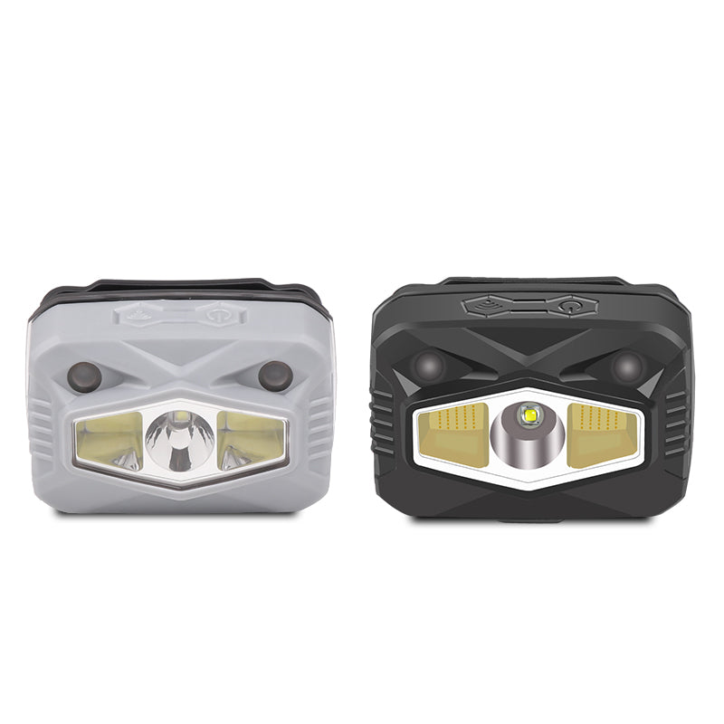 Outdoor Lighting IP44 Waterproof USB Rechargeable 3 Modes Aluminum Alloy LED Head Lamp for Camping Adventure Fishing 617