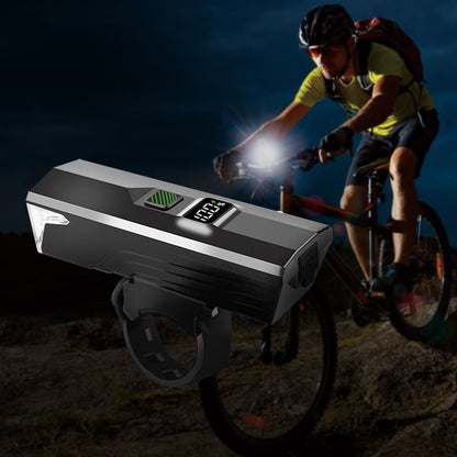 Bicycle Taillight Rear ABS Night Riding Headlight Type-C Charging Electric Display 500 Battery Bicycle Accessories HS-B7