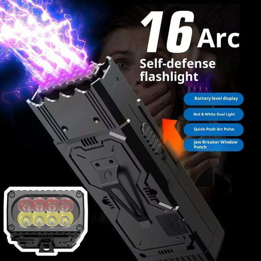 Portable High-Voltage Arc, Strong Flash, Anti-View, Infrared Sawtooth Head Defense for Women HS-X94