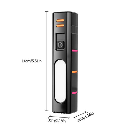 Outdoor Emergency Red Blue Flash Mini EDC Flashlight Magnetic Light Inspection Torch Light CX-020