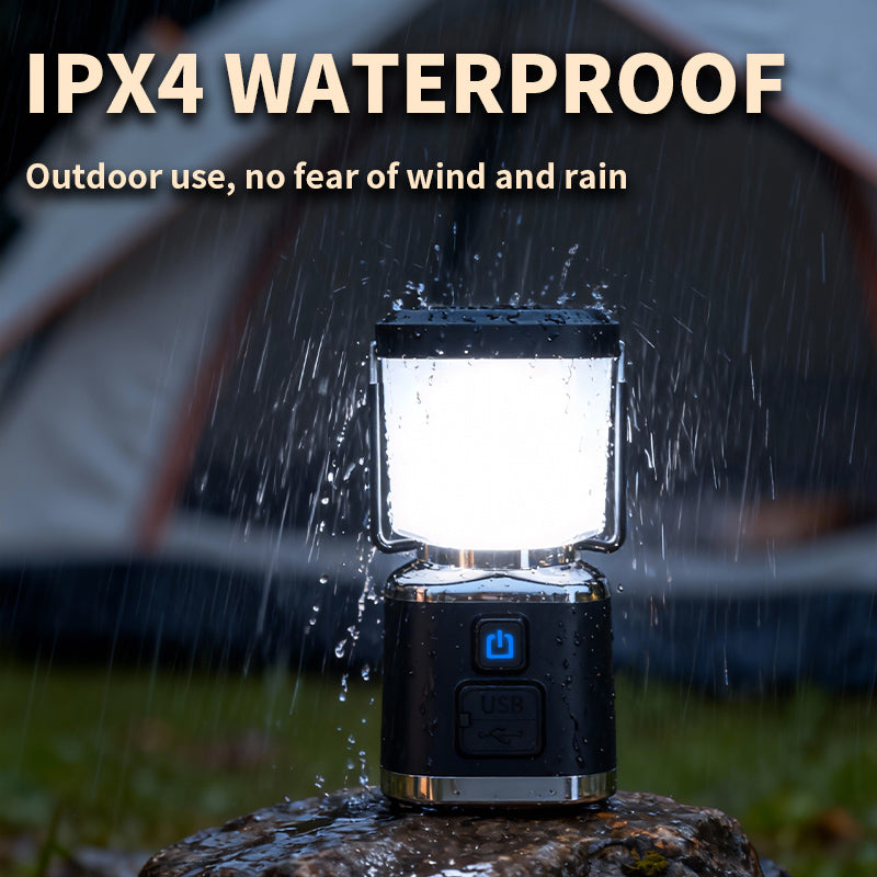 Multifunctional LED Camping Lantern 3-Color Light 3000mAh USB Type C Rechargeable with Power Bank Output L2510