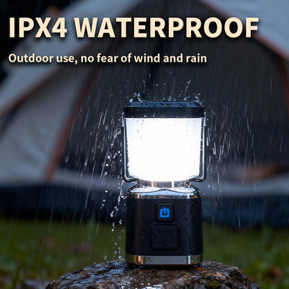 Multifunctional LED Camping Lantern 3-Color Light 3000mAh USB Type C Rechargeable with Power Bank Output L2510