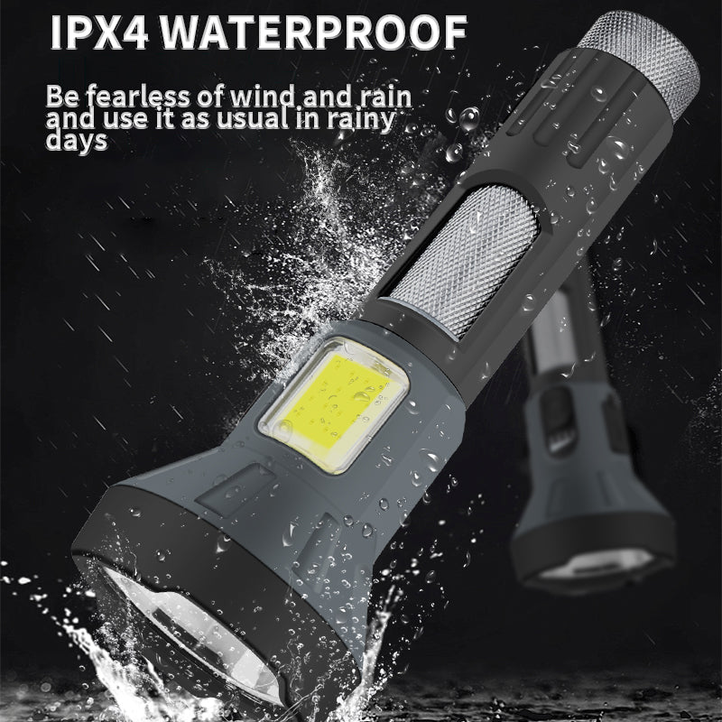 LED Rechargeable Flashlights High Lumens,4 Mode high Brgiht Flashlight Waterproof Flashlights for Emergencies,Camping,outdoor