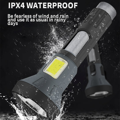 LED Rechargeable Flashlights High Lumens,4 Mode high Brgiht Flashlight Waterproof Flashlights for Emergencies,Camping,outdoor