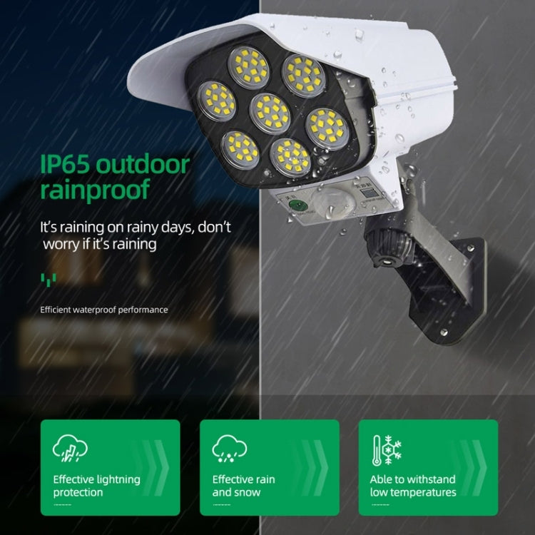 Solar Sensor LED Wall Light Simulation Camera Glare Anti-Thief Street Lamp HS V79