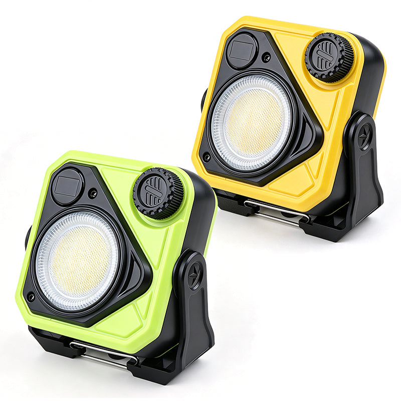 Digital Display Rechargeable Battery Work Light with Magnet and Hook Portable Various Switches Red and Blue Warning Light Mx5568