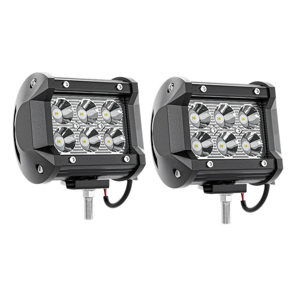 LED Light Bar Spot Beam Offroad 18W Car Waterproof Lamp Universal Led Bar Factory Driving Light for Truck SUV ATV Car