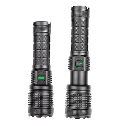 Powerful Flashlight Type-C Rechargeable LED Torch Use 26650 Battery Emergency Supply for Outdoor Camping Night Fishing