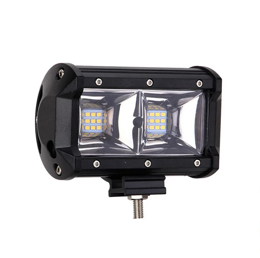 Barra de luz de trabajo de 54 W, luz de trabajo de alto brillo, luz de trabajo para vehículos todoterreno 4x4, Jeep, camiones, barcos, tractores, remolques, SUV, ATV