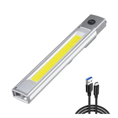 Super Bright LED Keychain Flashlight USB-C Rechargeable IPX4 Waterproof Mini Torch Light with Magnet,Gift for Men Dad Kids