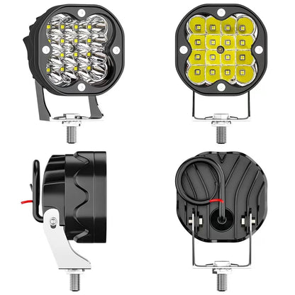 Foco de trabajo LED todoterreno de 3 pulgadas, cuadrado, combinado, 12 V-24 V, 48 W, 4 x 4, para coche, camión, tractor, motocicleta, barco