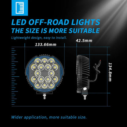 New product line 5x5 "round working light LED 45W super bright spotlights off-road vehicle headlights