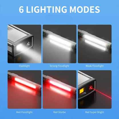 Super Bright LED Keychain Flashlight USB-C Rechargeable IPX4 Waterproof Mini Torch Light with Magnet,Gift for Men Dad Kids