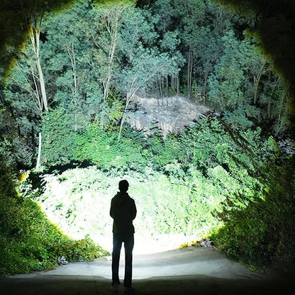 Mini Torch Power Bank Ultra Bright Tactical LED Flashlight Outdoor Lighting 5 Modes With USB Charging Cable