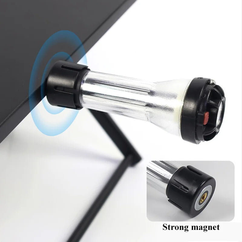 2-in-1 Portable Foldable Camping Lamp Stand Lantern Hanger Table Rack for Outdoor Activities HW777