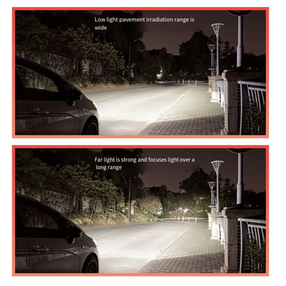 Nighttime Driving Silver H4 Bulb Easy Install Car Lighting Solution Adapter Canbus Light Advanced Cooling System