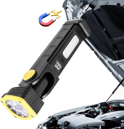 Multifunctiona LED Work Light Handheld Flashlight Built-in Battery Lamp Torch Rechargeable Emergency Car Inspection Lamp