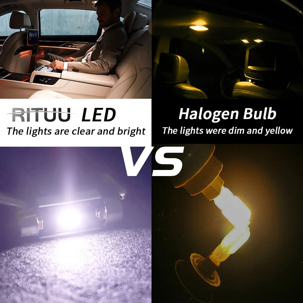 C5W C10W LED Bulbs Canbus Festoon-31MM 36MM 39MM 41MM CSP 1860 NO ERROR Car Interior Dome Light Reading Light 12V/24V