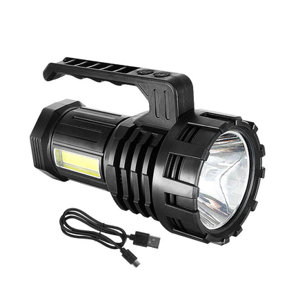 NEW Most Powerful Flashlights Rechargeable LED Torch Outdoor Emergency Camping Hiking Portable Lantern With COB YJ-C03