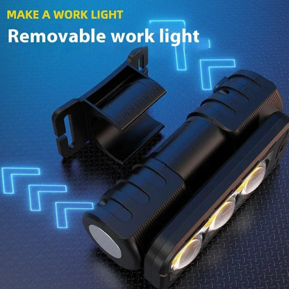 LED Rechargeable Headlamp High Bright Head Lamp With 6 Modes Headlight Waterproof Head Flashlight Camping Light