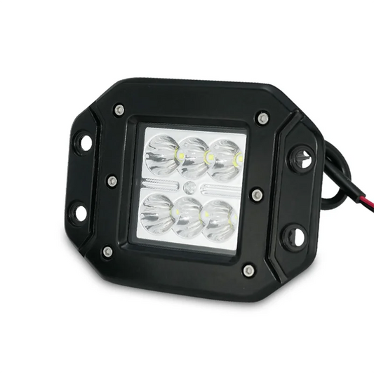 LED spotlights 6500K Flush Mount LED Work Light Bar for Car Truck Offroad Pods Driving Fog Light 9V 30V 1PC