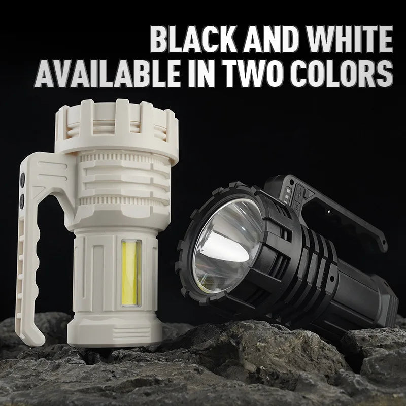NEW Most Powerful Flashlights Rechargeable LED Torch Outdoor Emergency Camping Hiking Portable Lantern With COB YJ-C03