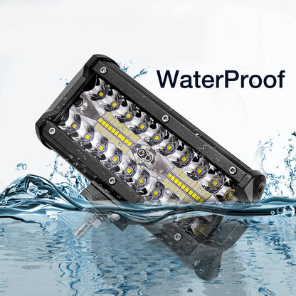 7 Inch 120W Combo Led Light Bars Spot Flood Beam for Work Driving Offroad Boat Car Tractor Truck 4x4 SUV ATV 9-30V