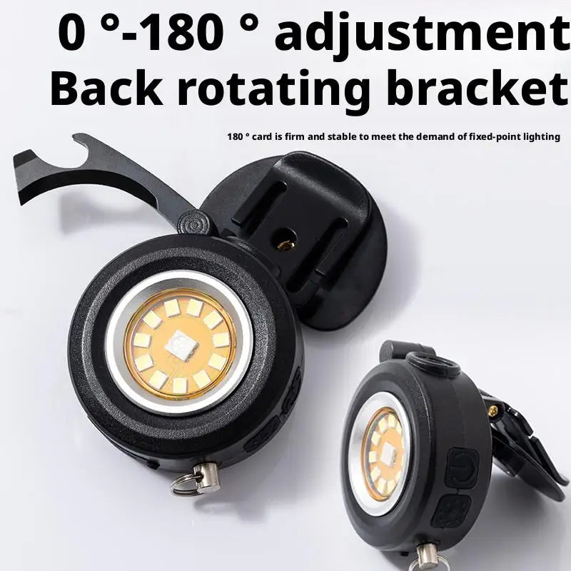 Multi-Function Keychain Light Type-C Charging Magnetic Work Light - Outdoor Mini Keychain Portable Light