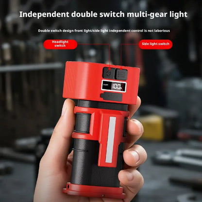 Mini LED COB Rotating Adjustable Work Light with Magnetic Base Portable Charging Flashlight Multifunctional Illumination Tool