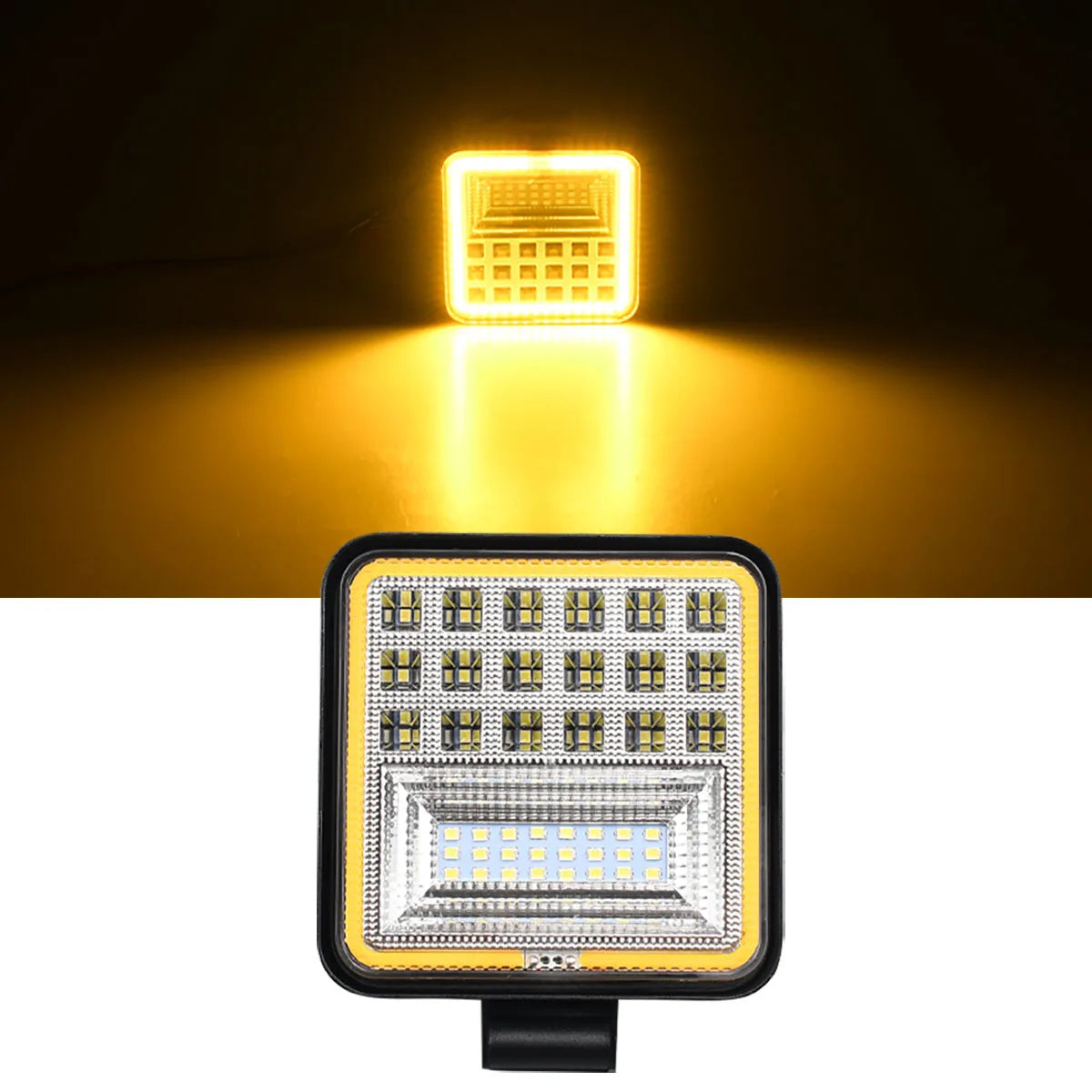 4 Inch 126W Square Car Led Work Light Off Road Work Lamp Super Bright Outdoor Driving Light Waterproof Spot Light For Trucks ATV