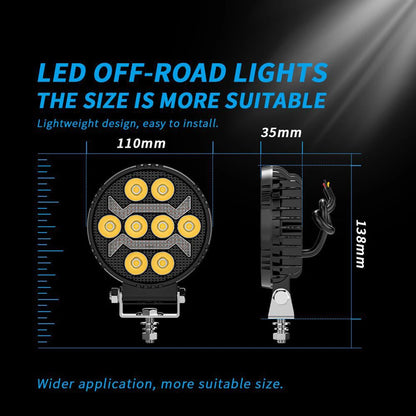 4Inch Car LED Work Light 20W Car Spotlight Headlight Offroad 9-30V Driving Lights Car Truck Boat SUV ATV Light Bar/work Light