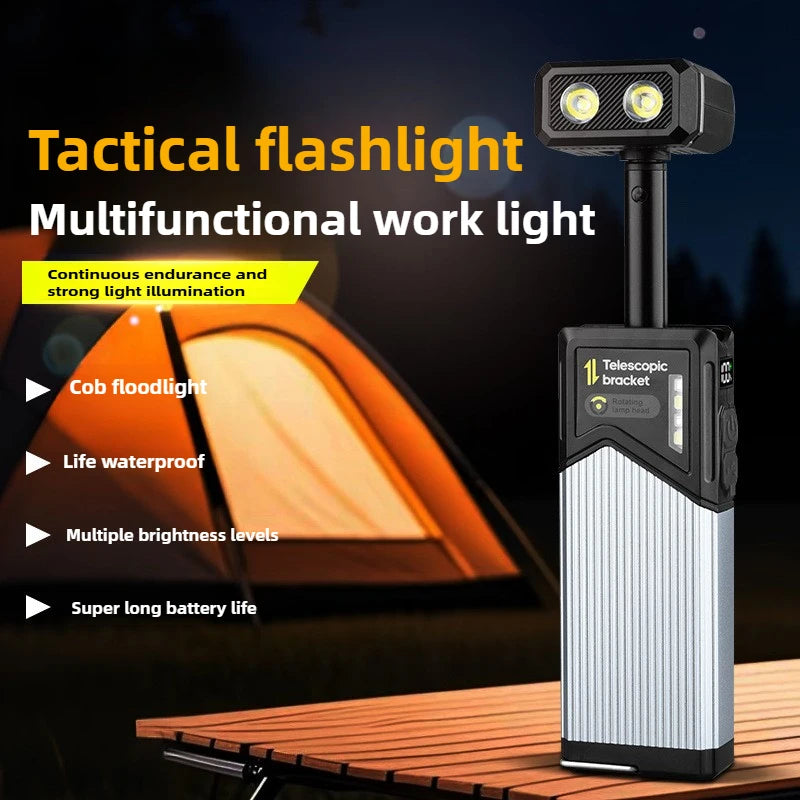 Outdoor Multi-Form Transformable Charging LED Light 180° Rotatable Stretchable Handheld Tent Magnetic Work Illumination