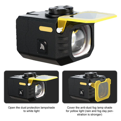 Bike Headlight Rechargeable Bike Front Light 2400 Lumen Bicycle Headlight High Beam Low Beam Flashlight for Night Riding