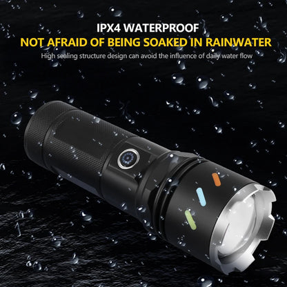 30W Hunting Flashlight Powerful Torch Lintern 1500LM Tactical Bike Light 18650 Aluminum Waterproof Lamp 8 Mode