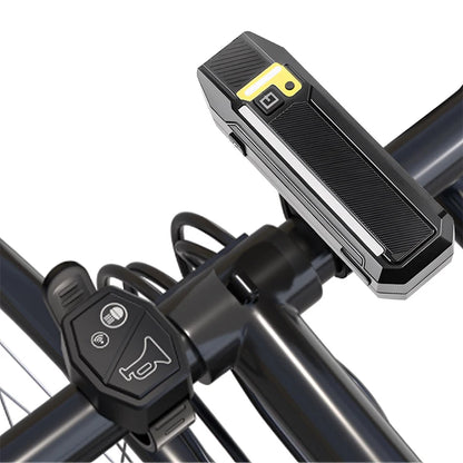 New night-time smart light-sensitive LED bike light with remote control and speaker, USB charging, lightweight for night riding