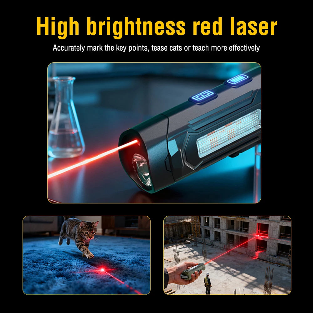 Small EDC Flashlight Portable Pocket Gift Torch Light Magnet Multi-Function Flashlight with UV Light K220