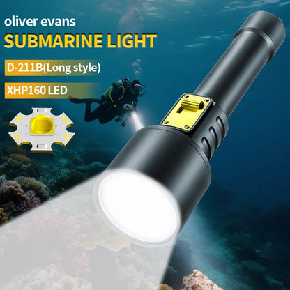 Upgrade Diving Flashlight Powerful Profession Underwater Lantern Rechargeable Dive Torch IP8 Waterproof Scuba Lamp