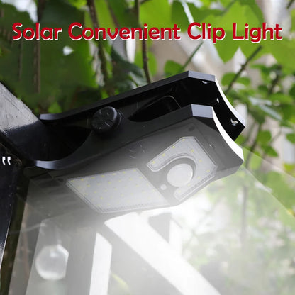 Garden Light Clip Type Solar Lamps DC5.5V Outdoor Road Motion Sensor Waterproof Lighting USB Rechargeable warm light/cool light