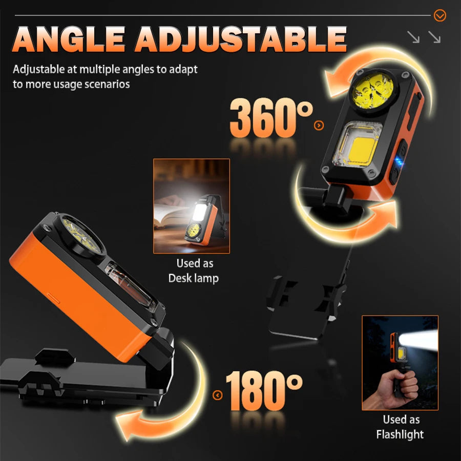 Powerful Rechargeable Sensor Head Flashlight With angle Adjustable For Fishing Led Headlamp Camping Headlights Hunting Lantern