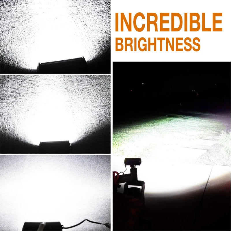 7 Inch 120W Combo Led Light Bars Spot Flood Beam for Work Driving Offroad Boat Car Tractor Truck 4x4 SUV ATV 9-30V