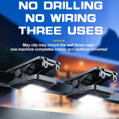 LED Solar Clip Light Com Sensor De Movimento Lmpermeável Luzes Do Jardim Ao Ar Livre Camping Lamp  Street Landscape Wall Decorat