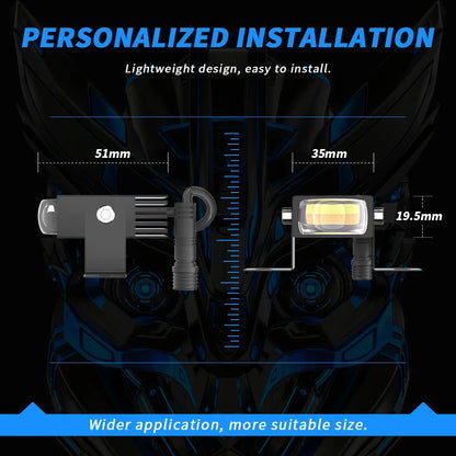Motorcycle Waterproof LED Light Led Spotlights Vehicles Auxiliary Headlights Universal Front Scout Explorers Fog Spotlights