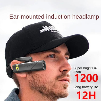2025 New Headlight With Bright Light And Bright Outdoor Mountaineering Night Fishing Special Battery Life Extra Long Sensor Head