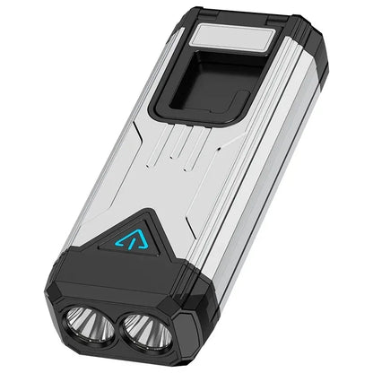 Led Flashlight Type C Rechargeable Built in 4000mAh Battery Torch 8Modes Work Lamp Outdoor Campin Survival Alarm Light