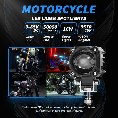 Auxiliary Lights LED Spot Driving Fog Lights for R1200GS F800GS K1600 Universal Motorcycle 40W 6000K Fog Lamps