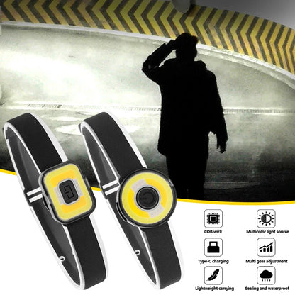 Super Bright COB LED Headlamp USB Rechargeable Headlight Built-in Lithium Battery Waterproof Portable Head Light Lamp