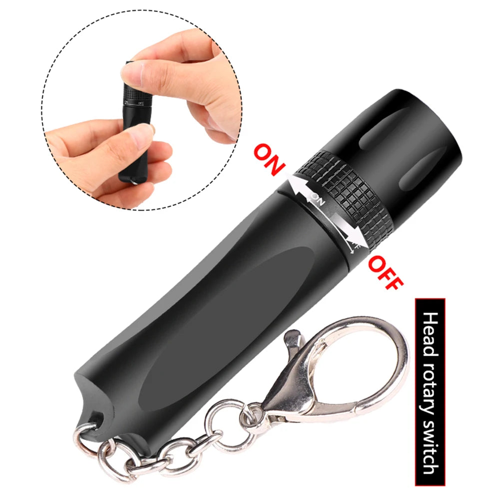 14500 Mini Led Flashlight Super Bright Mini Penlight Torch Pocket Light Waterproof Lantern Powered By AA Battery For Camping