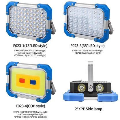 Super Bright LED Outdoor Multifunctional Portable Work Light Long Battery Life Camping Light Outdoor Camping Emergency Work Lamp