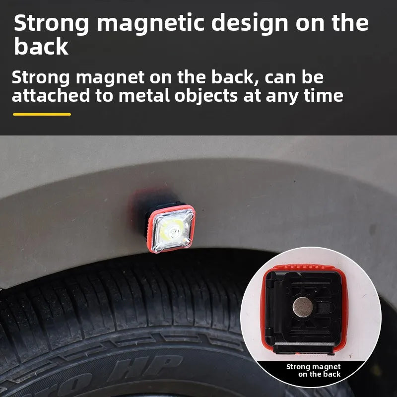 High-Brightness Portable COB Mini Headlamp Type-C Rechargeable Work Light Camping Outdoor Flashlight for Cross-Border Sales